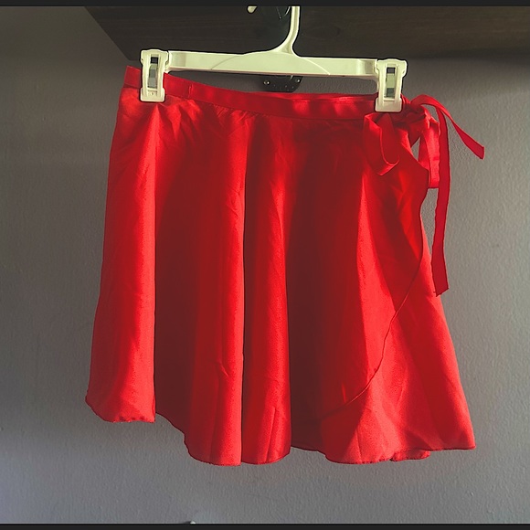 Sugar Thrillz Dresses & Skirts - Cherry Red Wrap Mini Skirt - Sugar Thrillz/Dolls Kill